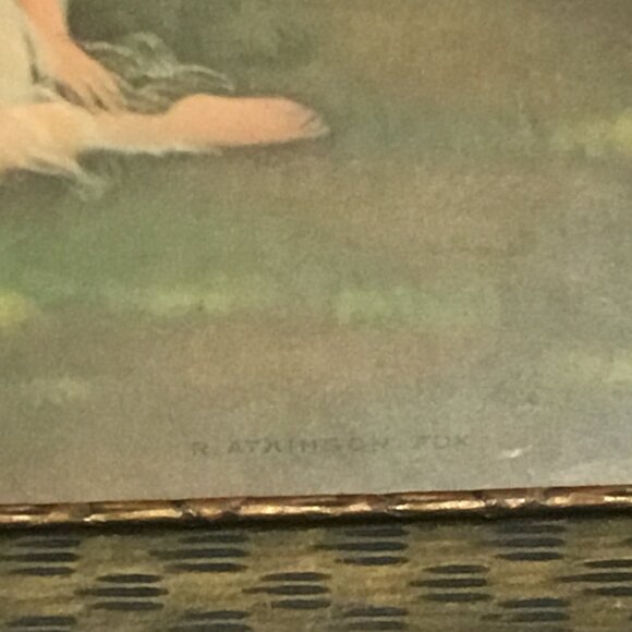 Antique & gorgeous R. Atkinson Fox print titled The Spirit of youth - Picture 7 of 11
